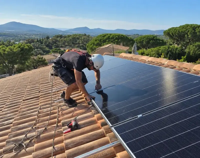 Installateur panneaux solaires Chamaloc — pose photovoltaïque sur toiture
