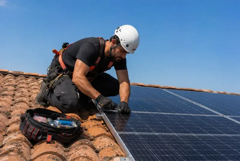 Maintenance et monitoring de panneaux solaires à Chamaloc
