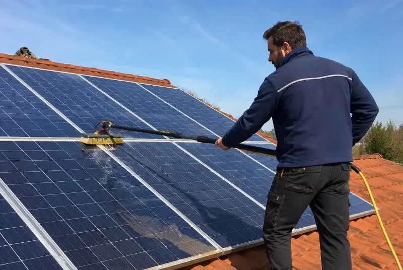 Nettoyage et entretien de panneaux solaires à Chamaloc